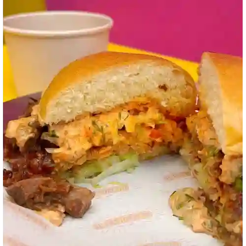 Hamburguesa de Birria