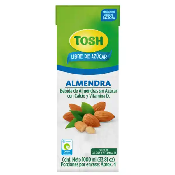 Tosh Bebida de Almendras sin Azúcar