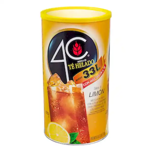4 C Iced Te Negro Mix Sabor a Limon