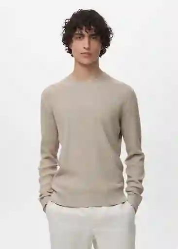 Jersey Antigua Beige Talla M Hombre Mango