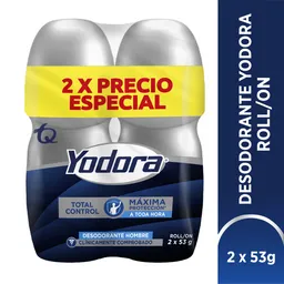 Yodora Desodorante para Hombre Total Control en Roll On