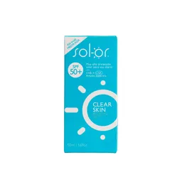 Sol-Or Protector Solar Clear Skin Spf 50+