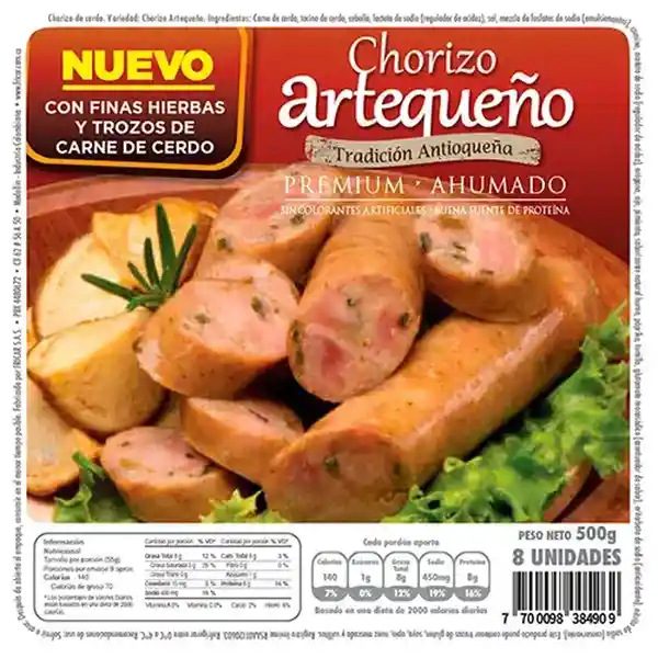 Fricar Chorizo Artequeño Cerdo