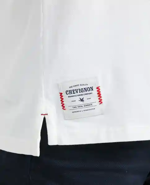 Camiseta Polo Contrast Crudo Prístino Claro L Chevignon