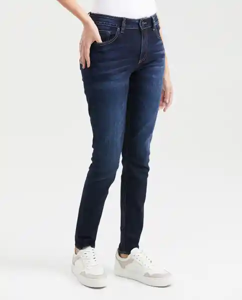 Jean High Rise Cosmo Ultra Azul Dark Ultra Oscuro 10 Chevignon