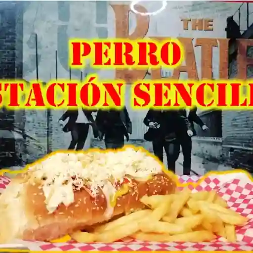 Perro estacion sencillo