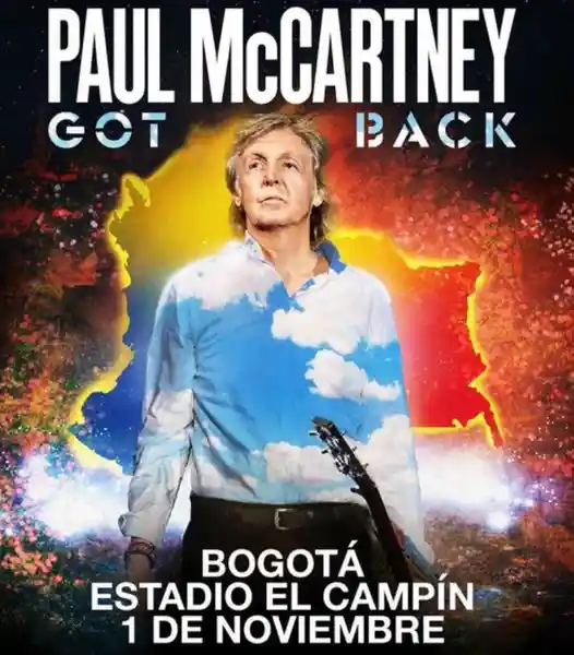 Boleta Concierto Paul McCartney Bogotá