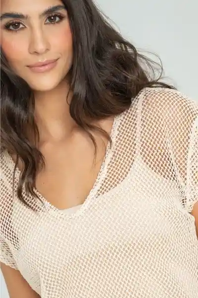 Blusa Malena Color Marfil Talla S Ragged