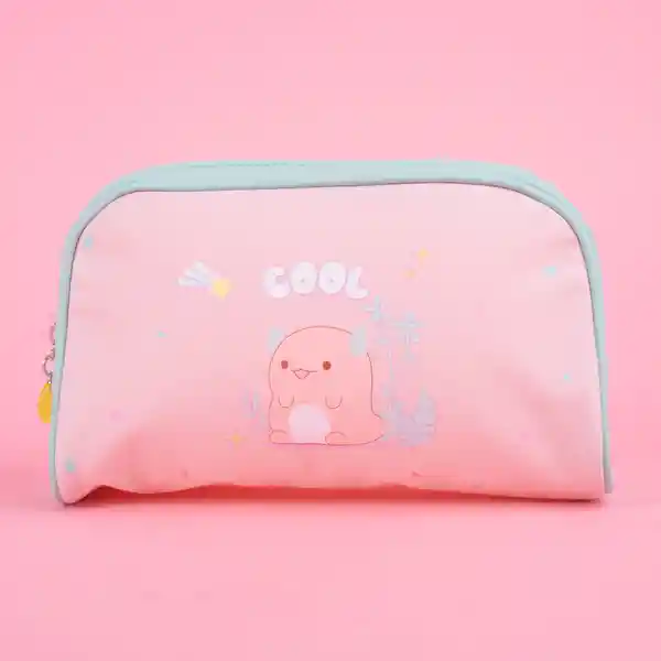 Cosmetiquera Serie Ajolote Tierno Rosa Miniso