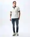 Camiseta Hombre Crudo Talla M 801G001_CRU110606 Americanino