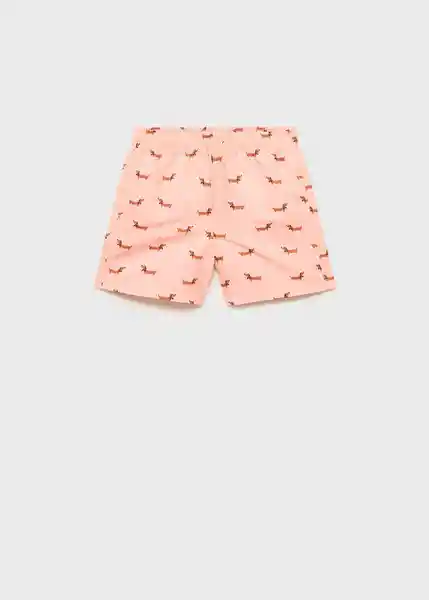 Short Bañador Hotdogkb Naranja Talla 05 Niños Mango