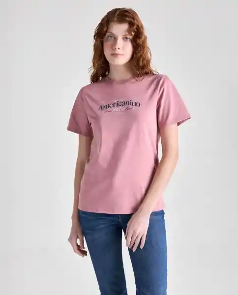 Camiseta Mujer Rosado Talla M 609G050_ROS181435 Americanino
