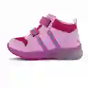 Los Gomosos Tenis Con Luces Moulu Niña Rosado Talla 26