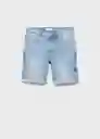 Bermuda Rock Tejano Medio Talla 42 Hombre Mango