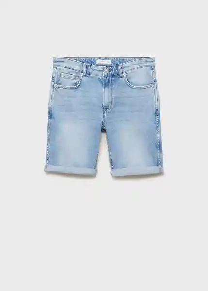 Bermuda Rock Tejano Medio Talla 42 Hombre Mango