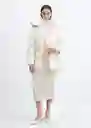 Abrigo Anorak Tokyo Offwhite Talla 25 Mujer Mango