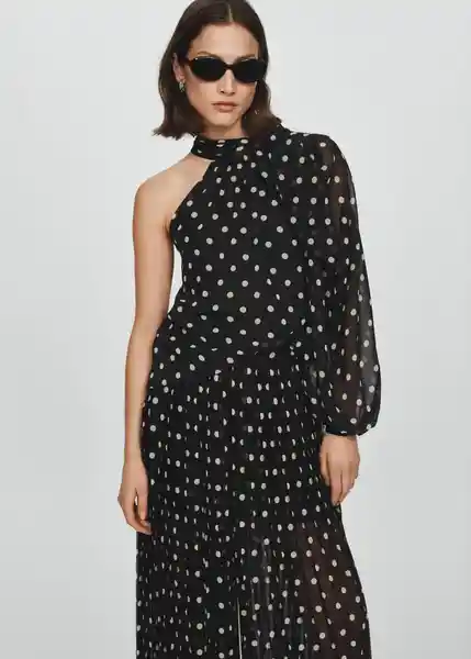 Pantalón Adela Negro Talla S Mujer Mango