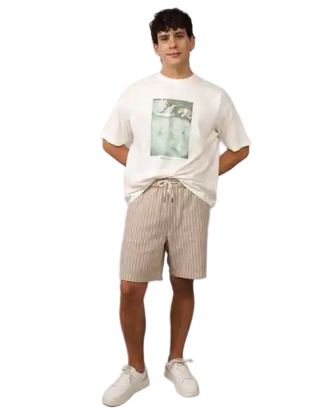 Camiseta Hombre Blanco Talla: MEDIUM 4645100 American Eagle
