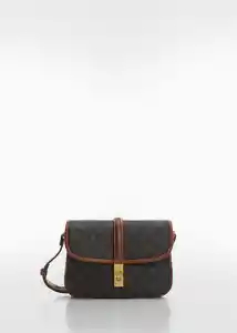 Bolso Yvonne Marrón Mujer Mango