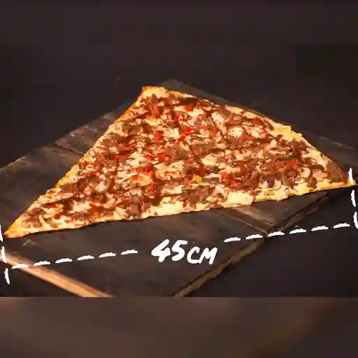 Pizza bbq carne 4 porciones