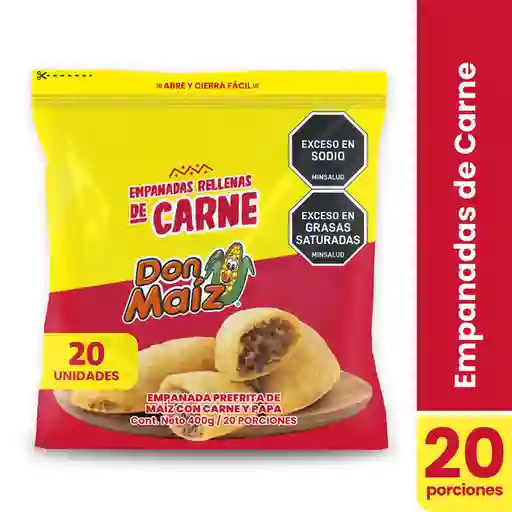 Don Maíz Empanada Rellenas de Carne 400 g