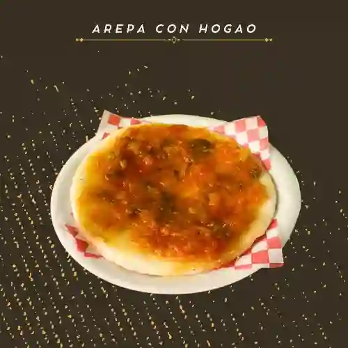 Arepa con Hogao