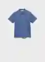 Polo Javier8 Azul Talla 10 Niños Mango