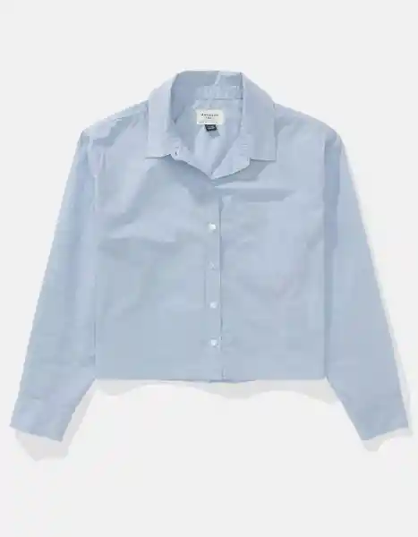 Camisa Mujer Azul Talla Large 6409401 American Eagle