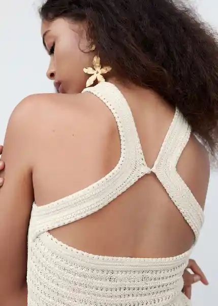 Top Molino Crudo Talla S Mujer Mango