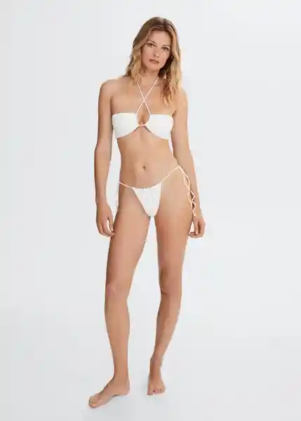 Braga Mayari Blanco Talla M Mujer Mango