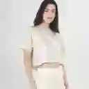 Cuello Redondo Manga Corta Blanco Talla S 720137