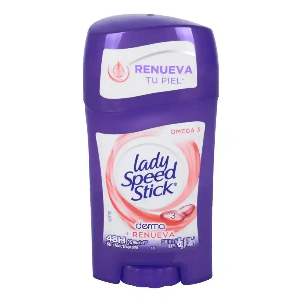  Lady Speed Stick Desodorante en Barra Derma + Renueva