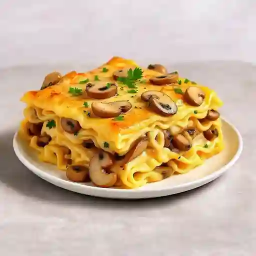 Lasaña Pollo y Champiñones