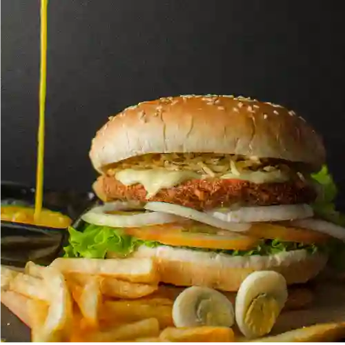 Hamburguesa Sencilla de Pollo