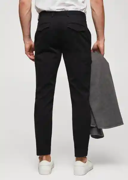 Pantalón Prato Negro Talla 38 Hombre Mango