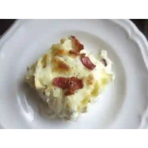 Lasaña Carbonara