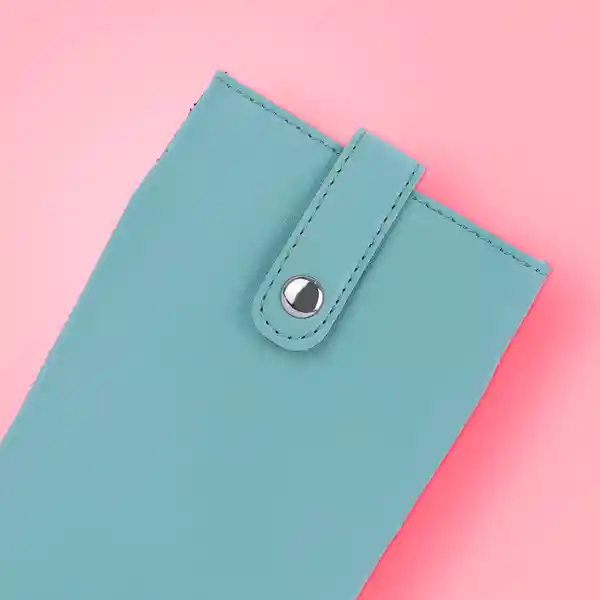 Bolso Mini Porta Celular Básico Aqua Miniso