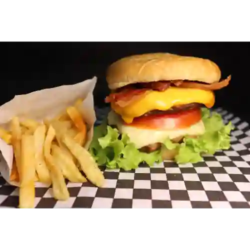 Combo Hamburguesa Premium + Papas Fritas