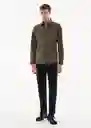 Camisa Play Khaki Talla M Hombre Mango