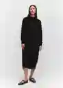 Vestido Vieirabs Negro Talla 24 Mujer Mango