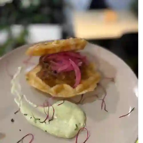 Sandwich de Waffle Pulled Pork
