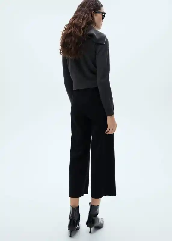 Pantalón Magul Negro Talla M Mujer Mango