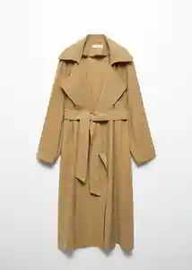 Abrigo Trench Abrigo Trenchi-W Camel Talla S Mujer Mango