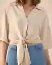Camisa Crudo Almidón Claro Talla M 611G026 Esprit