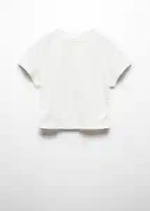 Camiseta Monti Off White Talla 14 Niñas Mango