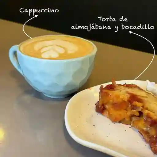 Cappuccino+almojabana
