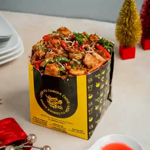 Arroz navideño pollo cerdo (2 kilos)