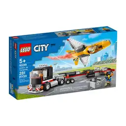 Lego Juego City Camión Transporte Jet Acrobático