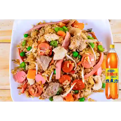 Combo Arroz 5 Carnes Grande + Colombiana 1.5 l