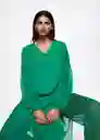 Blusa Bambu-A Verde Talla Xs Mujer Mango